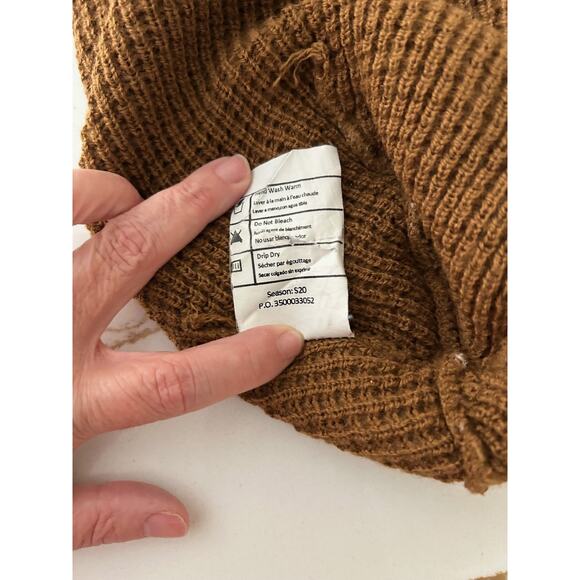 Carhartt Beanie Brown Hat Knit Cuffed Thermal OS - Picture 5 of 5
